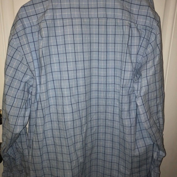 IZOD Men's XL Blue Plaid Button Down Shirt - Picture 7 of 7